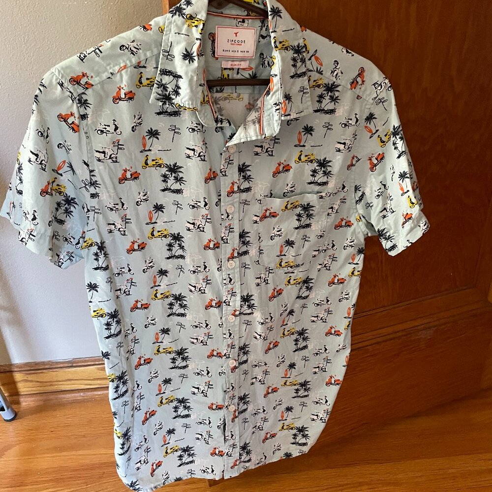 Short-sleeve, button-up shirt from Zipcode by Ricky Singh - BOGO deal